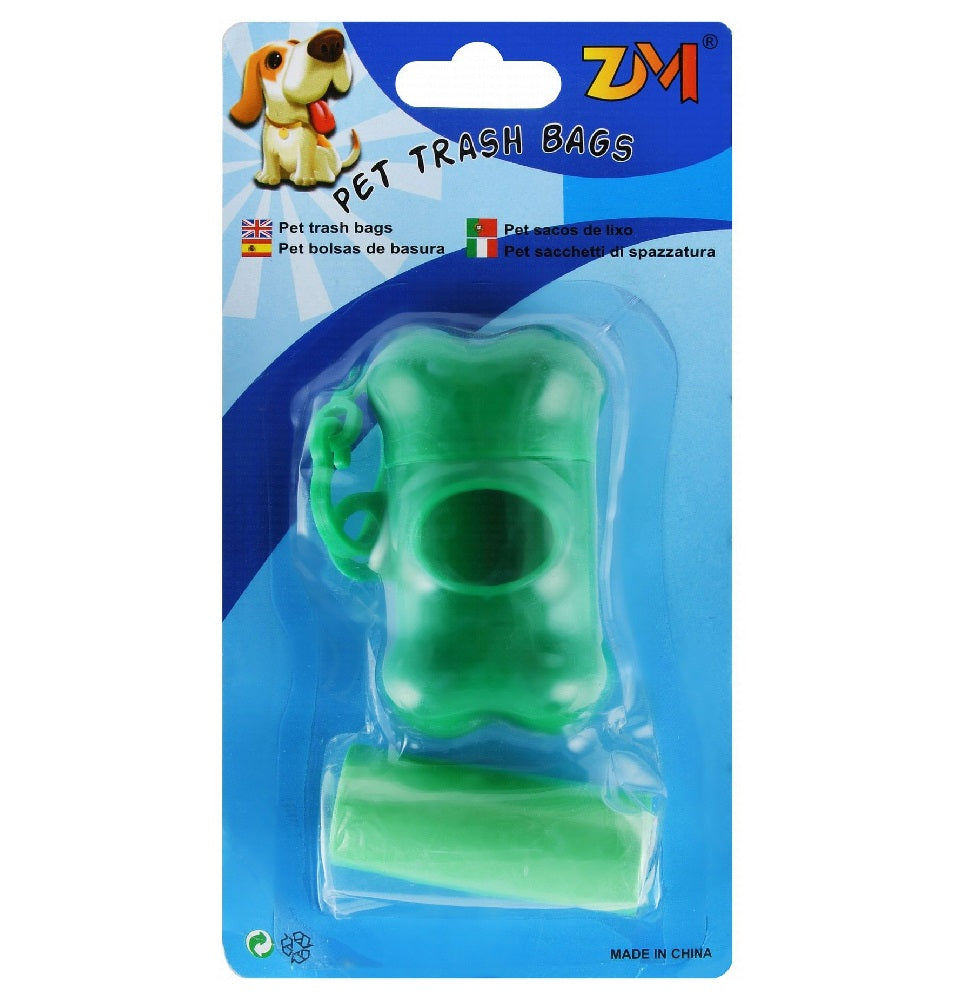 Pet Trash Bag with Dispenser - Green - Pet - Kuwait