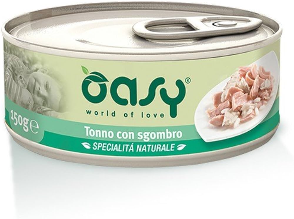 Oasy Tuna with Mackerel 150 G for Cats - Oasy - Kuwait