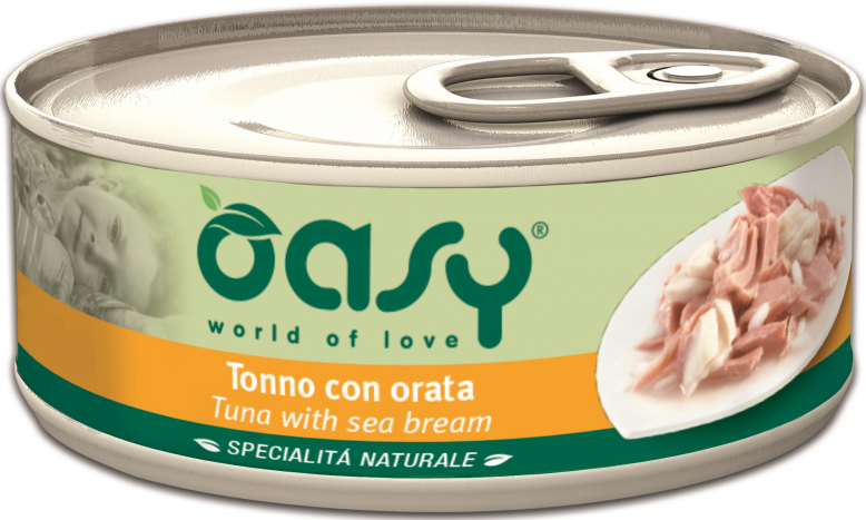 Oasy Tuna with Sea Bream 70 G Pouch - Oasy - Kuwait