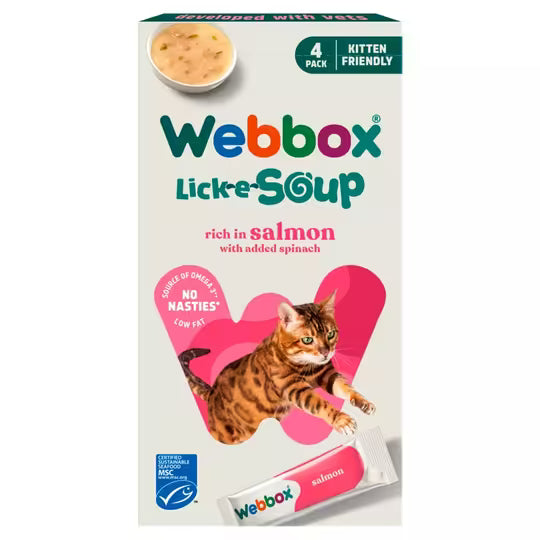 Webbox - Cat Treat - Lick-e-Licious Salmon 80g (4 pcs)