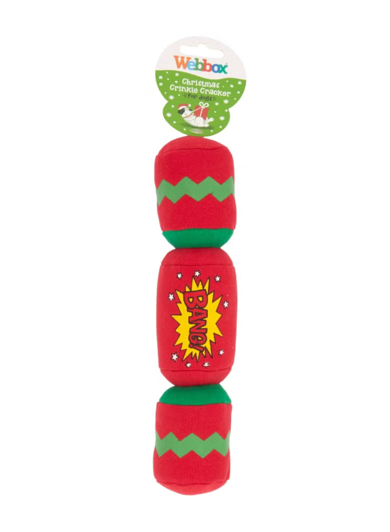 Christmas Crinkle Cracker Toy For dogs