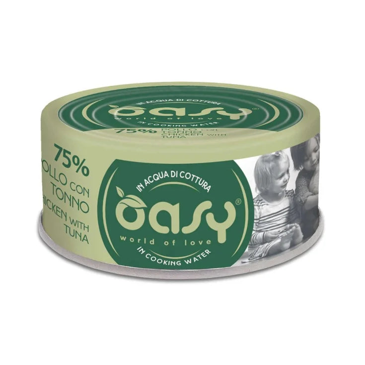 Oasy Chicken with Tuna in gravy 70g
