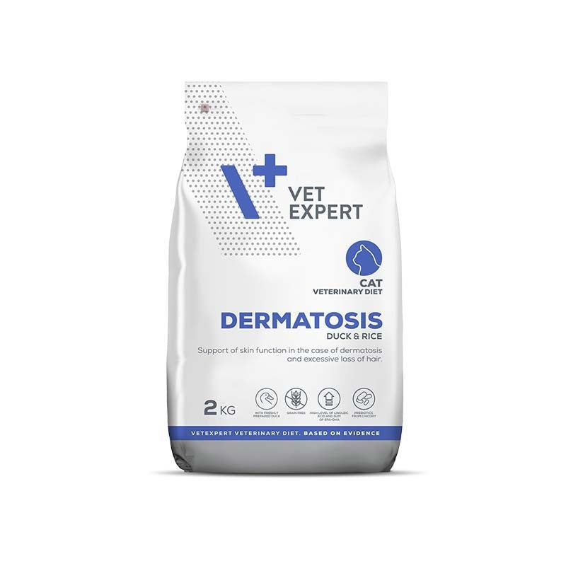 VET EXPERT DERMATOSIS CAT DUCK & RICE 2Kg - VET - Kuwait