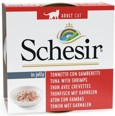 Schesir Tuna with Shrimp Wet Cat Food, 85g - Schesir - Kuwait