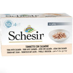 Schesir Cans Of Tuna With Salmon Wet Food For Cats, 6x50g - Schesir - Kuwait