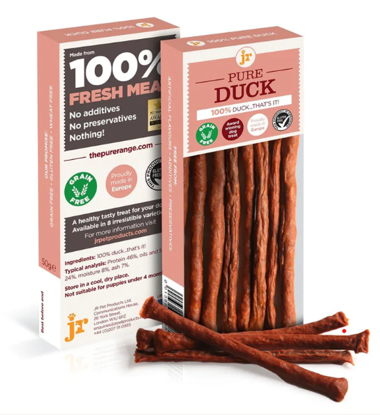 Pure Duck Sticks 50 g - JR Pet Products - Kuwait
