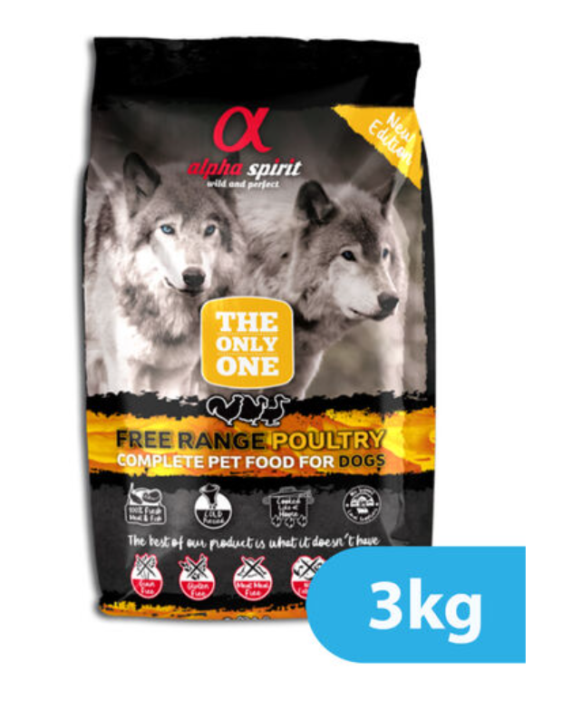 The Only One Adult Dog Food Poultry 3 kg - Alpha Spirit - Kuwait