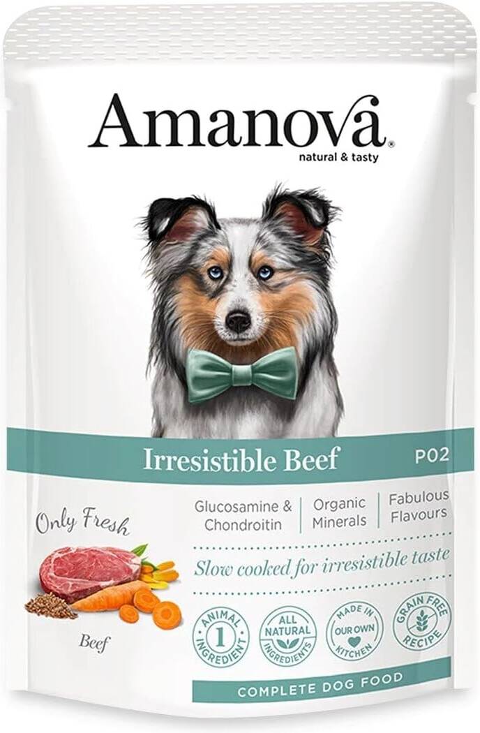 Amanova Wet Adult Irresistible Beef Dog Food - 100g - Amanova - Kuwait