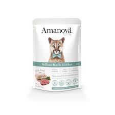 Amanova Cat Pouch 85g Kitten Chicken & Fish Complete Wet Cat Food - Amanova - Kuwait