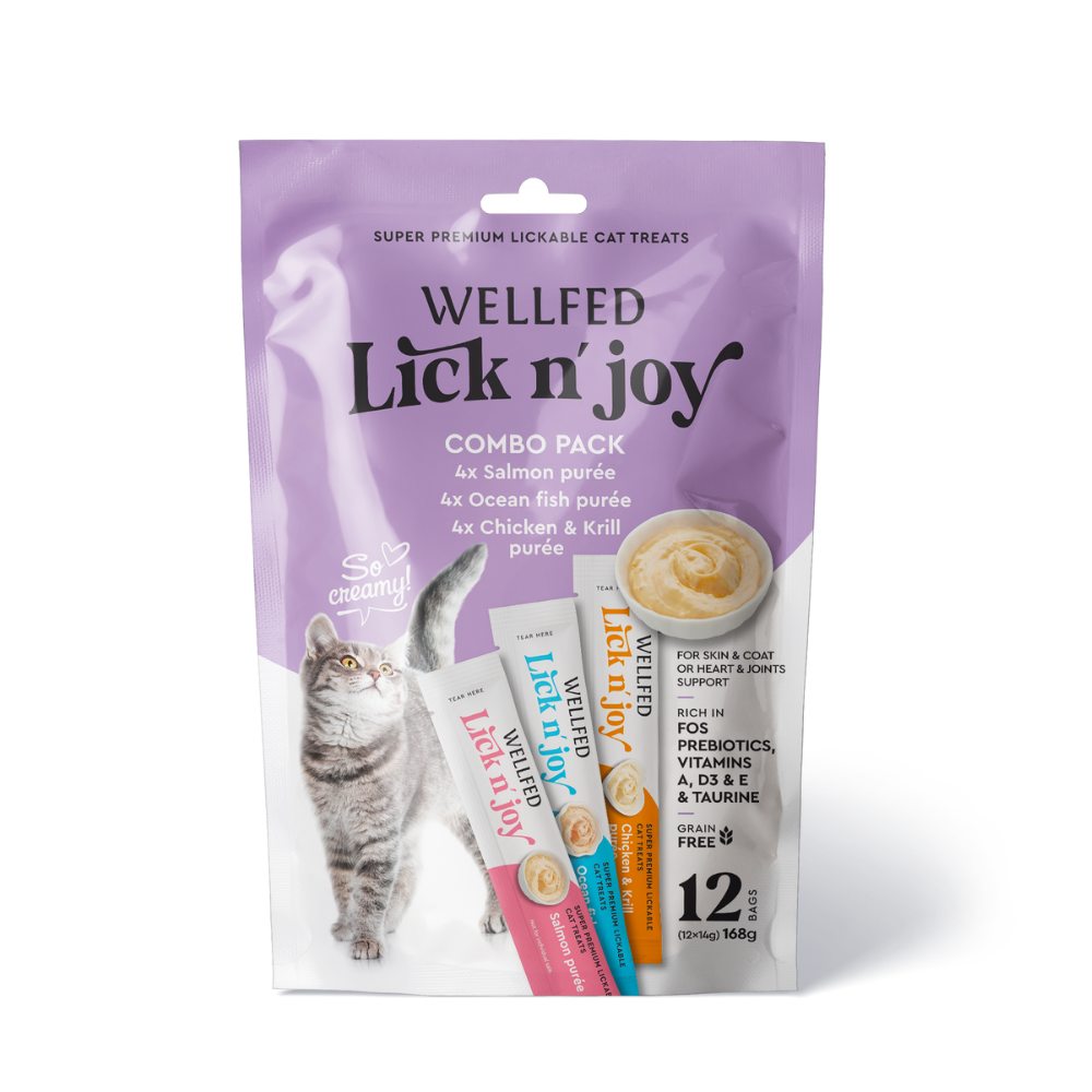 WELLFED LICK N’ JOY MIX TASTES 21081-21083 (12*14gr) 168gr - WELLFED - Kuwait