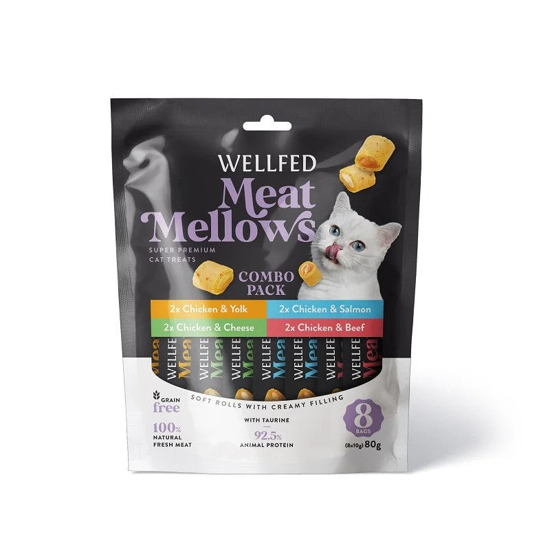 WELLFED MEAT MELLOWS MIX TASTES (8*10gr) 80gr - WELLFED - Kuwait