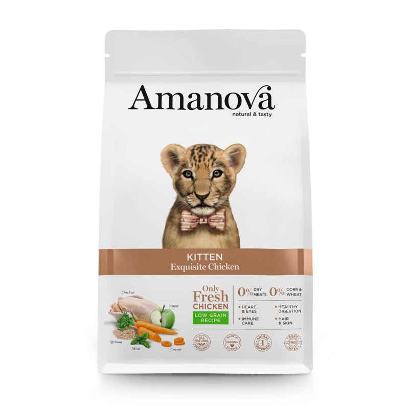 AmaNova Cat Kitten Chicken & Quinoa Low Grain 1,5 kg - AmaNova - Kuwait