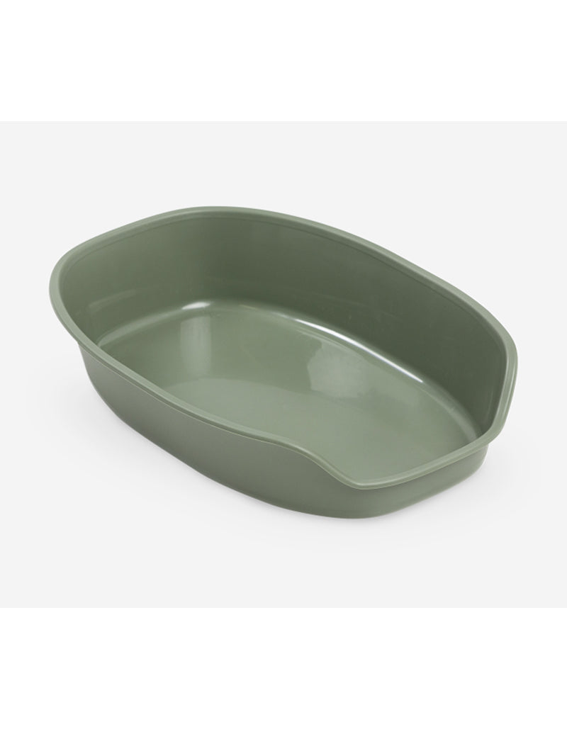 Gemini Cat Litter Tray - 28 x 42 x 9 cm/Green