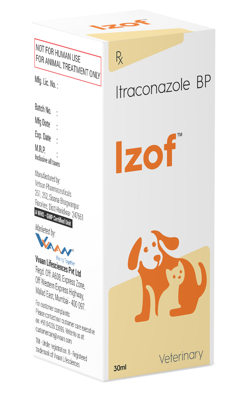 Izof oral Suspension (Itraconazole) 30ml for Dogs & Cats