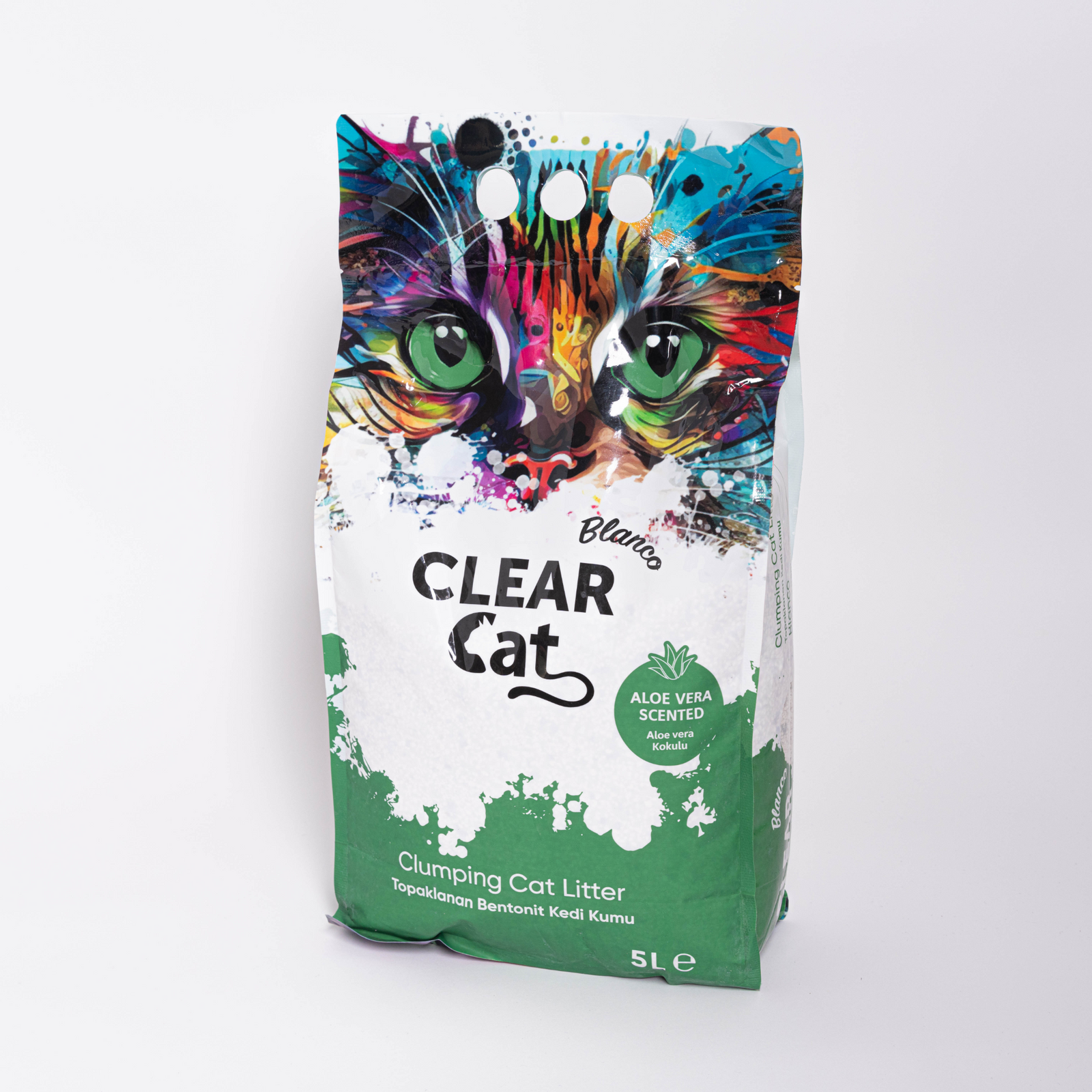 ClearCat Blanco Cat Litter - Aloevera 5L - ClearCat - Kuwait
