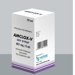 AMCLOX-V Amoxicillin 400 MG + Potassium Clavulanate 57 MG Oral Suspension 70ml
