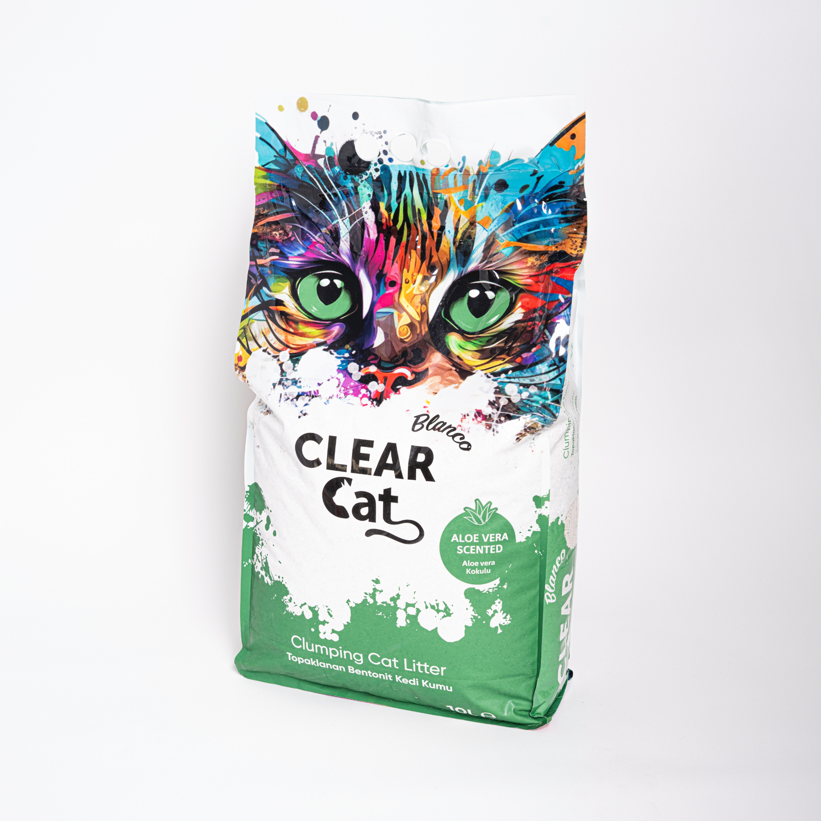 ClearCat Blanco Cat Litter - Aloevera 10L - ClearCat - Kuwait