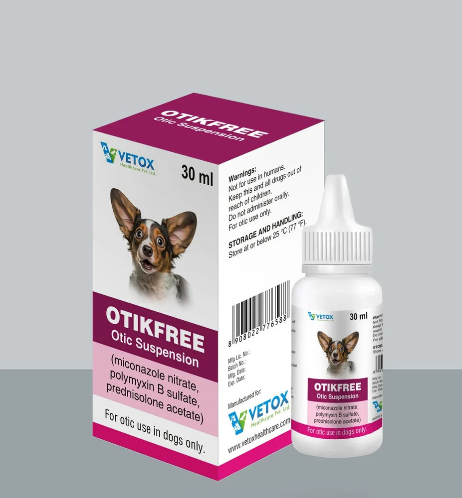 OTIKFREE Otic Suspension For Dogs, Drops