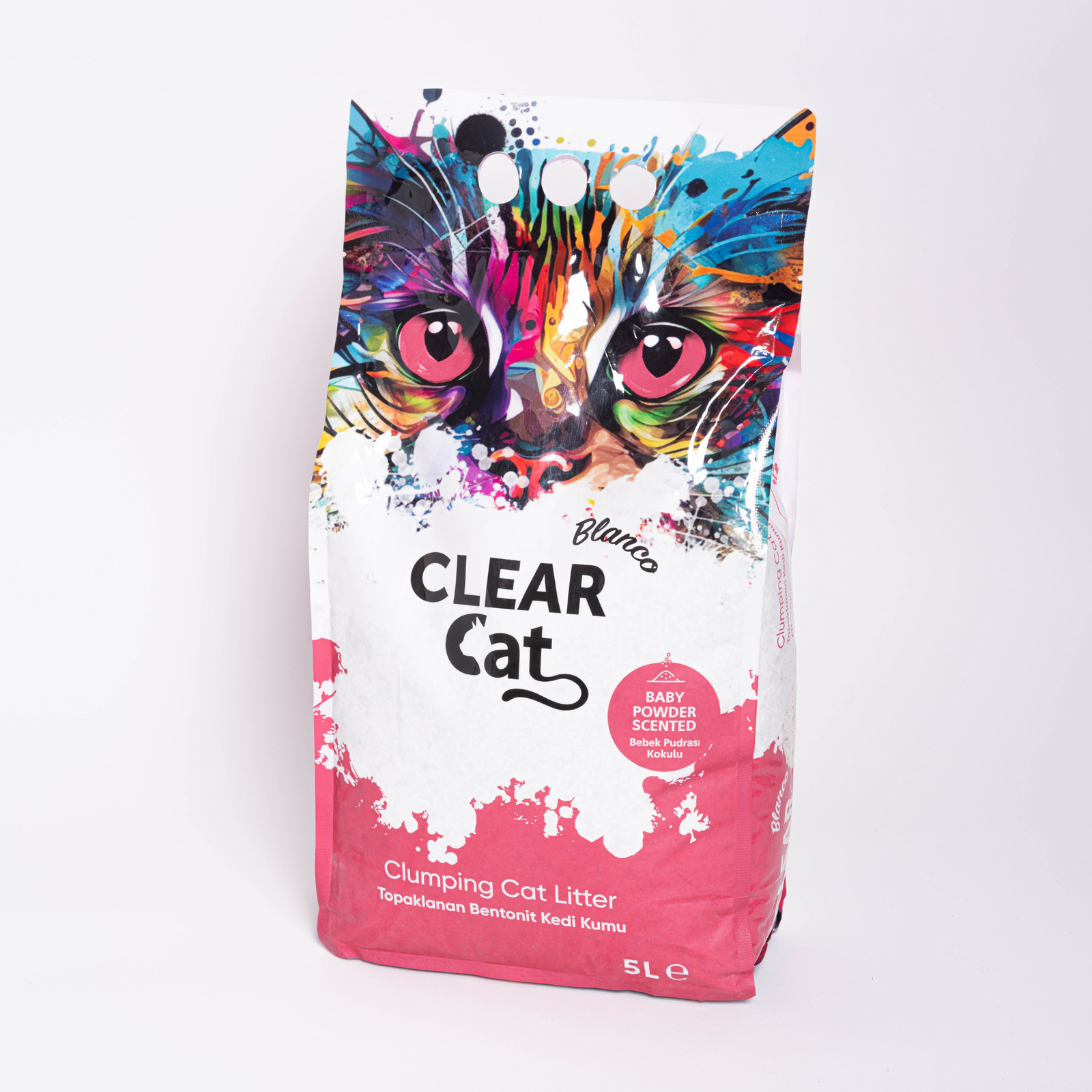 ClearCat Blanco Cat Litter - Baby Powder 5L - ClearCat - Kuwait
