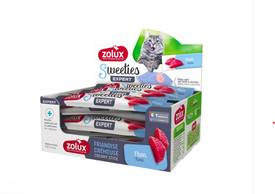 Sweeties Creamy Stick For Cat Tuna, 48pcs/Box - Zolux - Kuwait