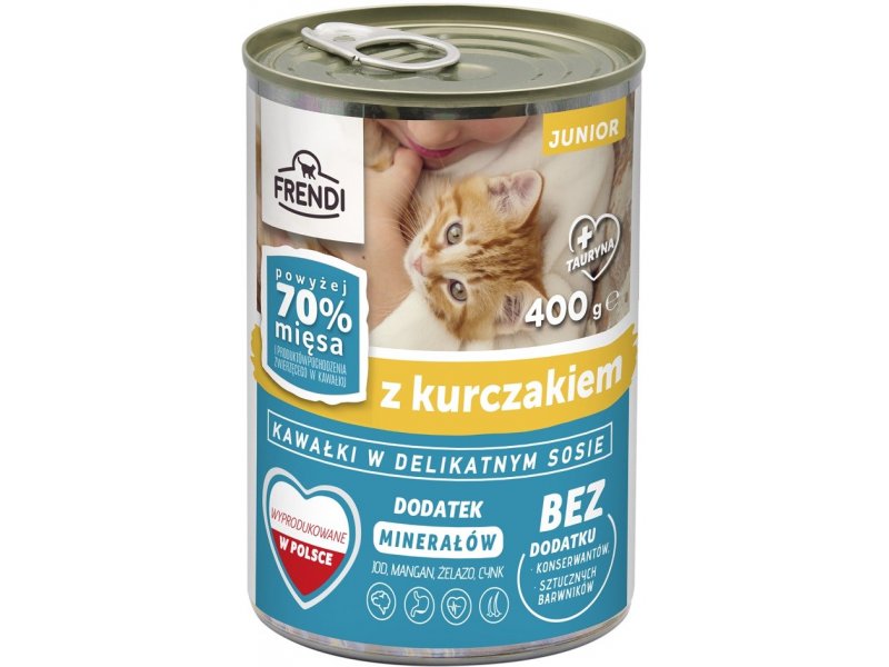 FRENDI Junior with Chicken chunks in delicate sauce - wet cat food