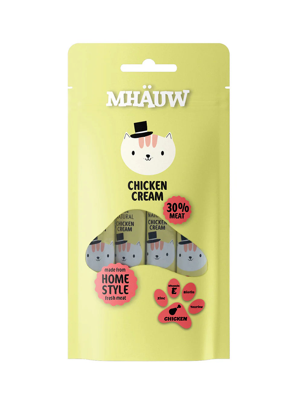 MHAUW CHICKEN cat treat 15gx4 pcs.