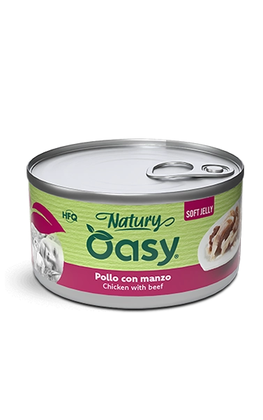 Oasy -NATURY Chicken with beef Soft Jelly 150g