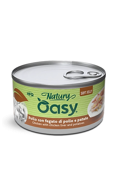 Oasy -NATURY Chicken with chicken liver and potatoes Soft Jelly 150g