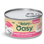 مرق طهي Oasy مع التونة والسلمون الوردي، 85 جرام