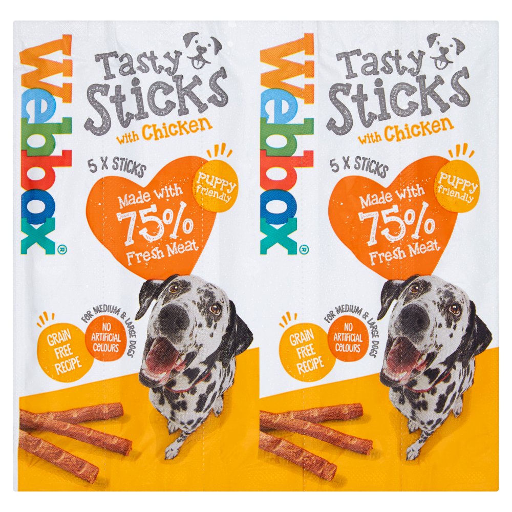 Webbox - Dog Treat - Tasty Sticks Chicken 55g (5 pcs)