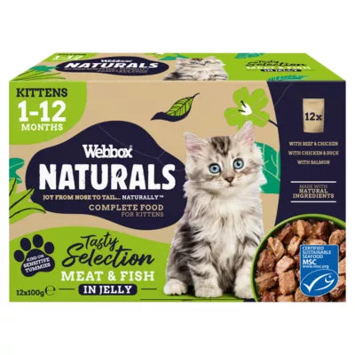 Webbox Natural  - Cat Food - Kitten Mixed in Jelly 12x100g