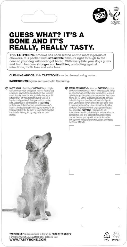 TastyBone Nylon Toy for Large Dogs, Chicken Flavor