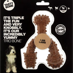 TastyBone Nylon Trio Bone Toy for Small Dogs, Lamb Flavor
