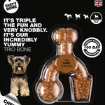 TastyBone Nylon Trio Bone Toy Dog, Lamb Flavor