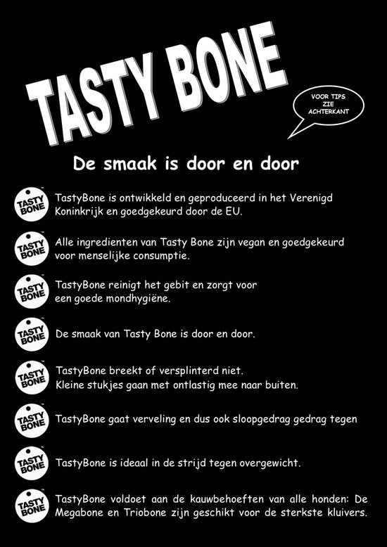 TastyBone Nylon Trio Bone Toy for Small Dogs, Lamb Flavor