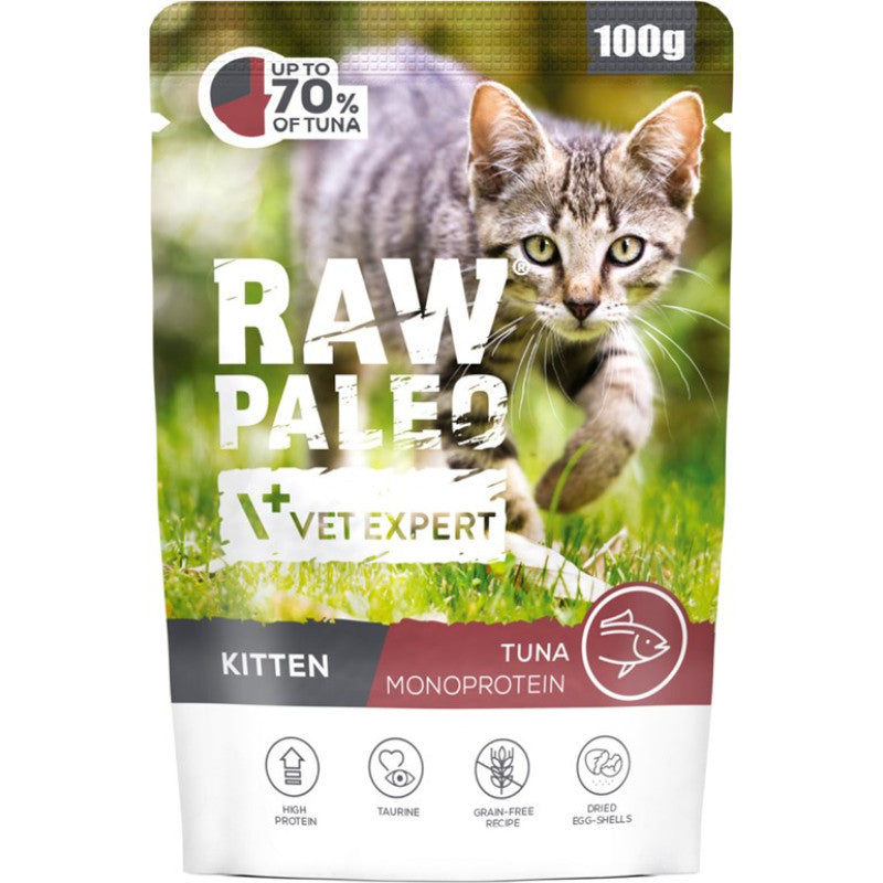 RAW PALEO Kitten Cat Tuna 100g - wet food for kittens