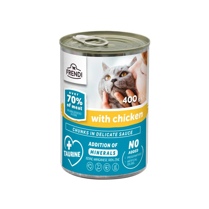 FRENDI with Chicken chunks in delicate sauce - wet cat food - 400g