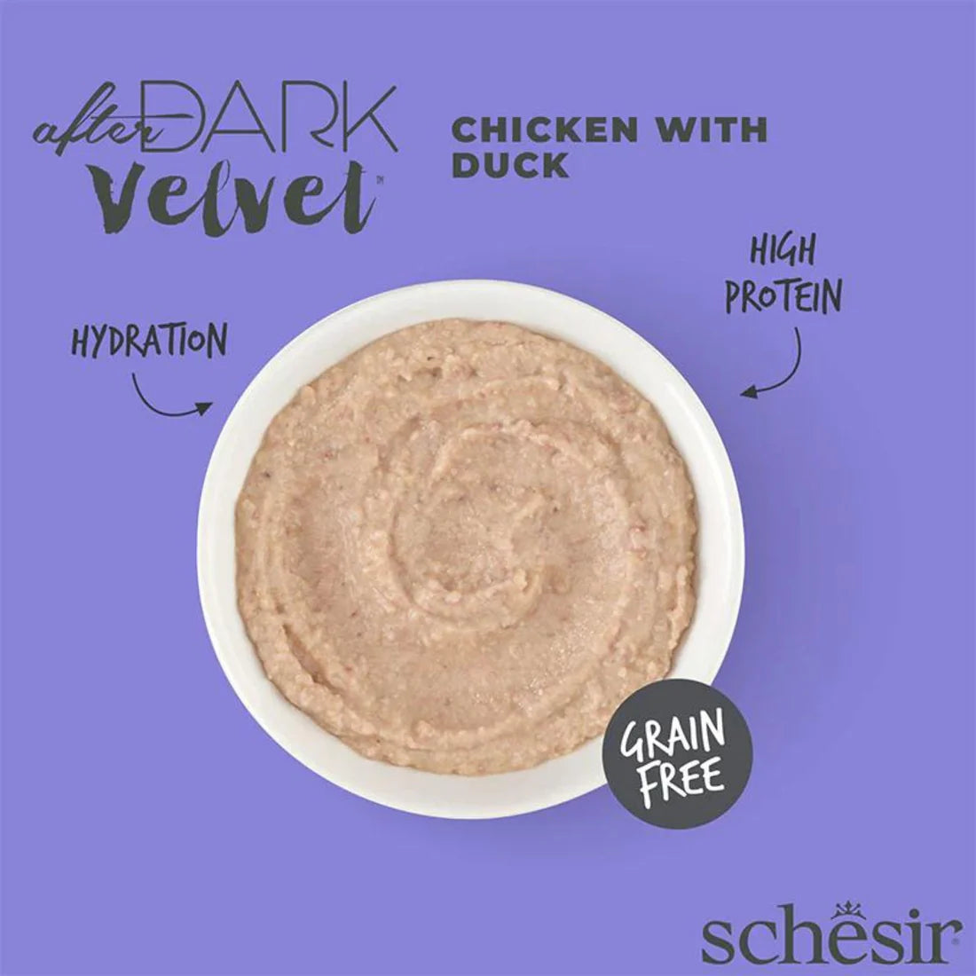 Schesir -Pouch After Dark Chicken & Duck In Mousse 80g