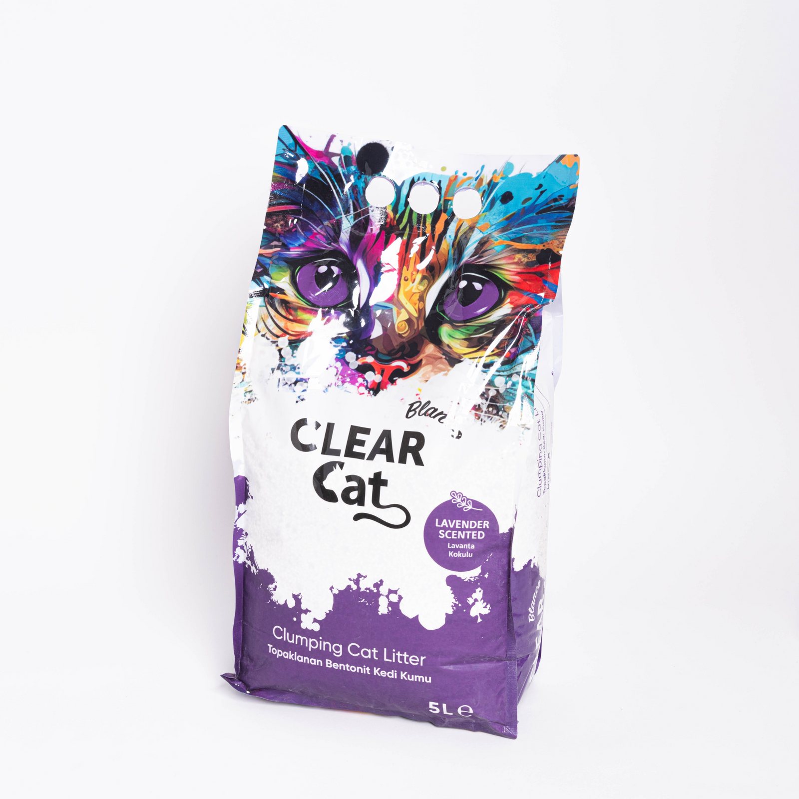 ClearCat Blanco Cat Litter - Lavender 5L - ClearCat - Kuwait