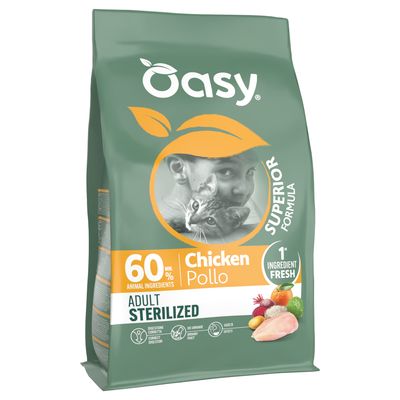 Oasy Dry Cat Adult Sterilized Chicken, 6 KG