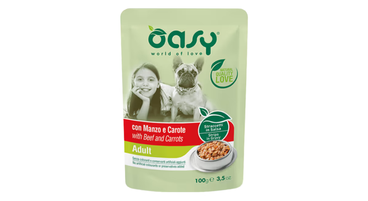 Oasy Strips in Gravy Adult Beef & Carrots