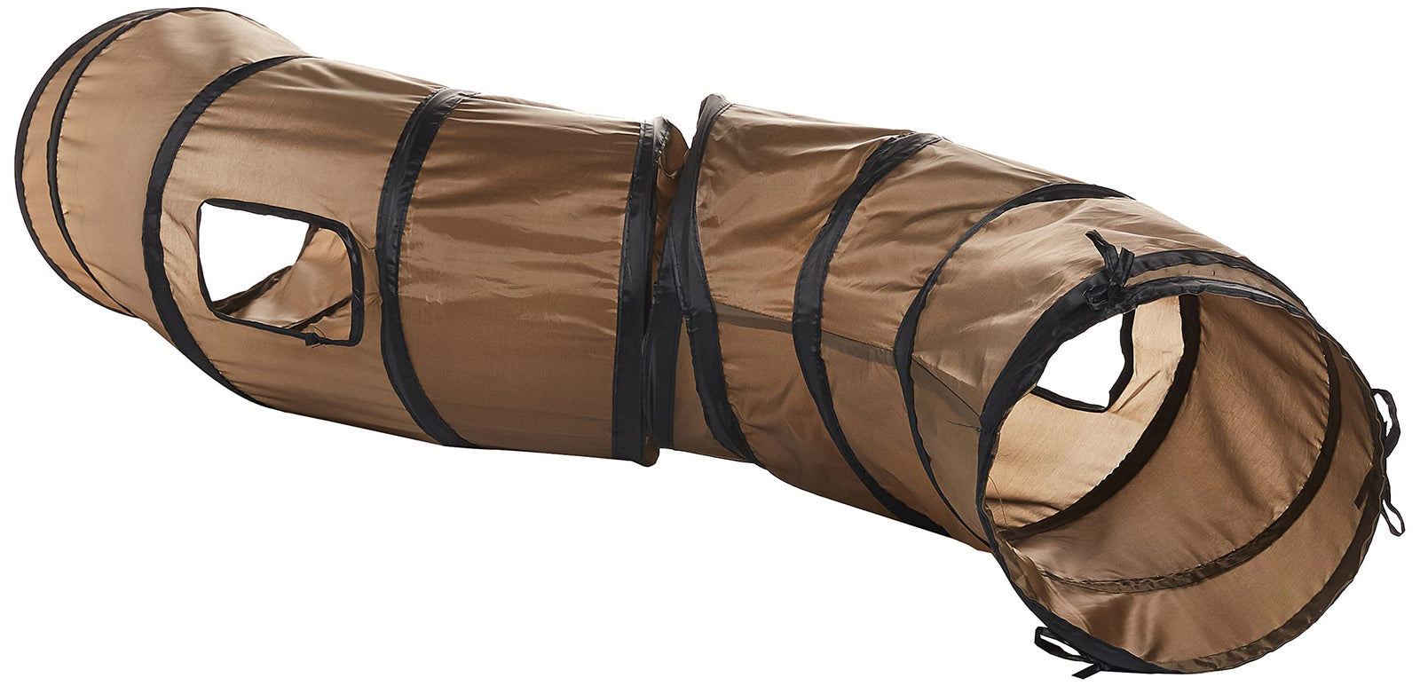 Foldable Cat Tunnel Toy - Brown Color