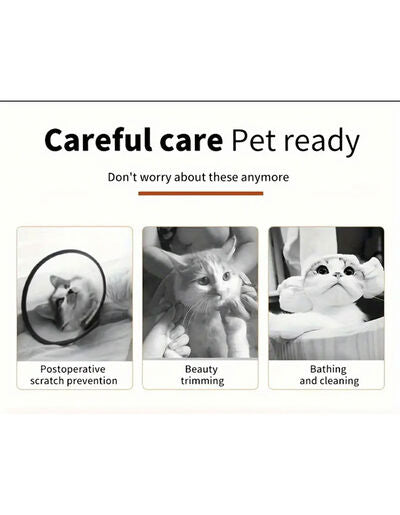 Pet Pal Black Recovery E-Collar X Small