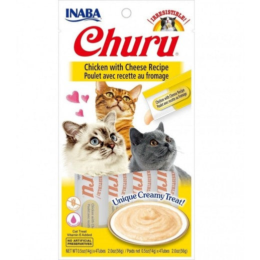 Inaba Churu Cat Chicken W/Cheese Recipe 56 Gr. - Inaba - Kuwait