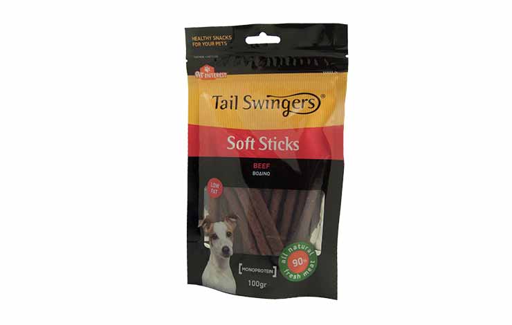 Tail Swingers Dog Treats - Beef Soft Sticks 100g - Tail - Kuwait
