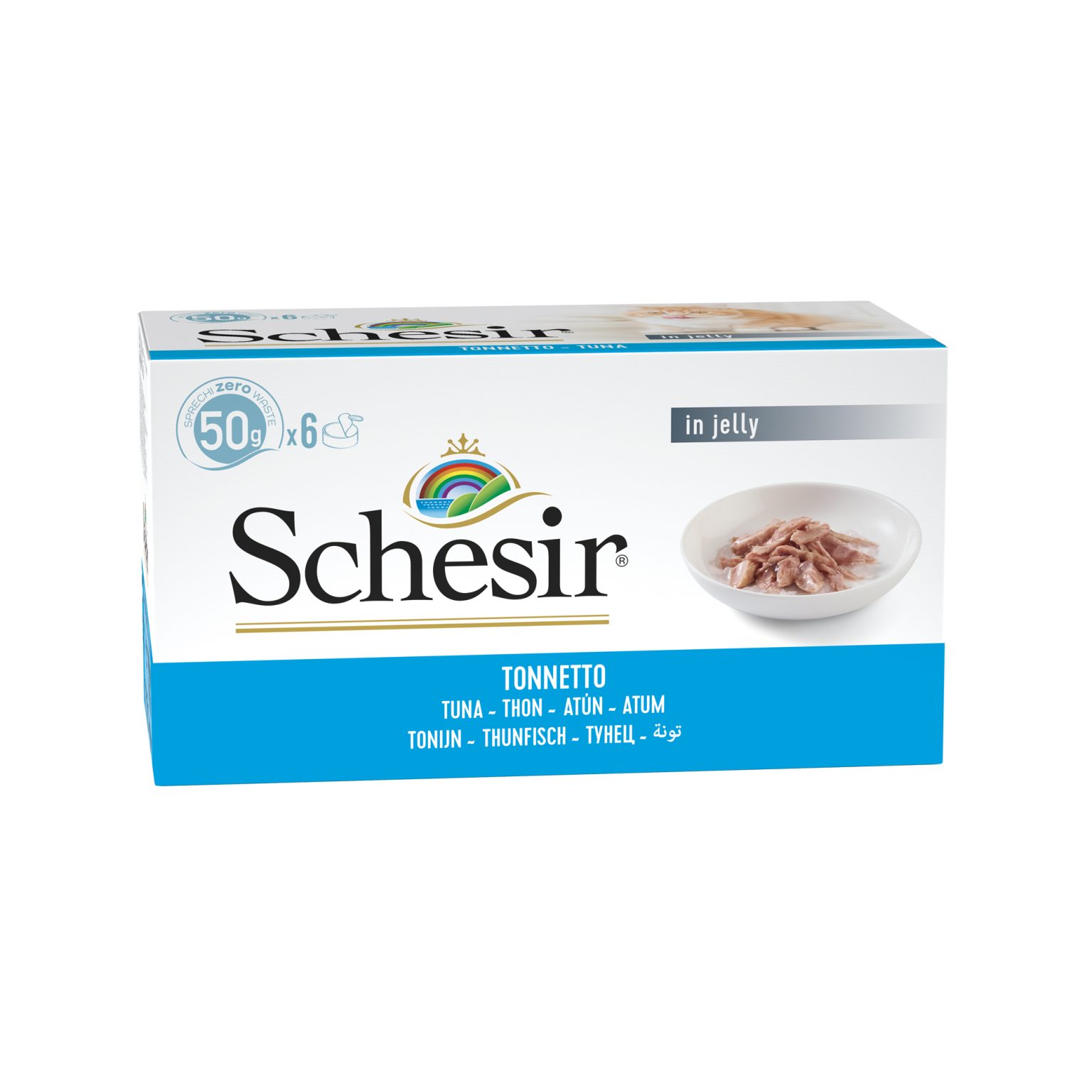 Schesir Multipack Tuna Wet Cat Food, Pack of 6 x 50g - Schesir - Kuwait