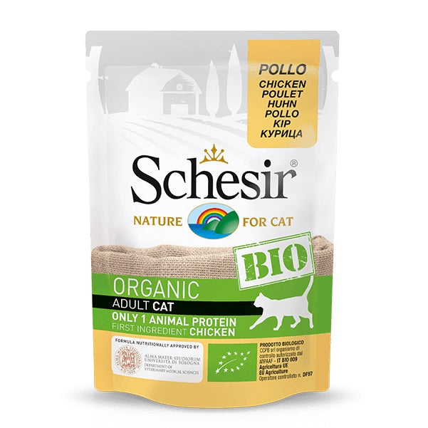 Schesir Organic Chicken Wet Cat Food, 85g - Schesir - Kuwait