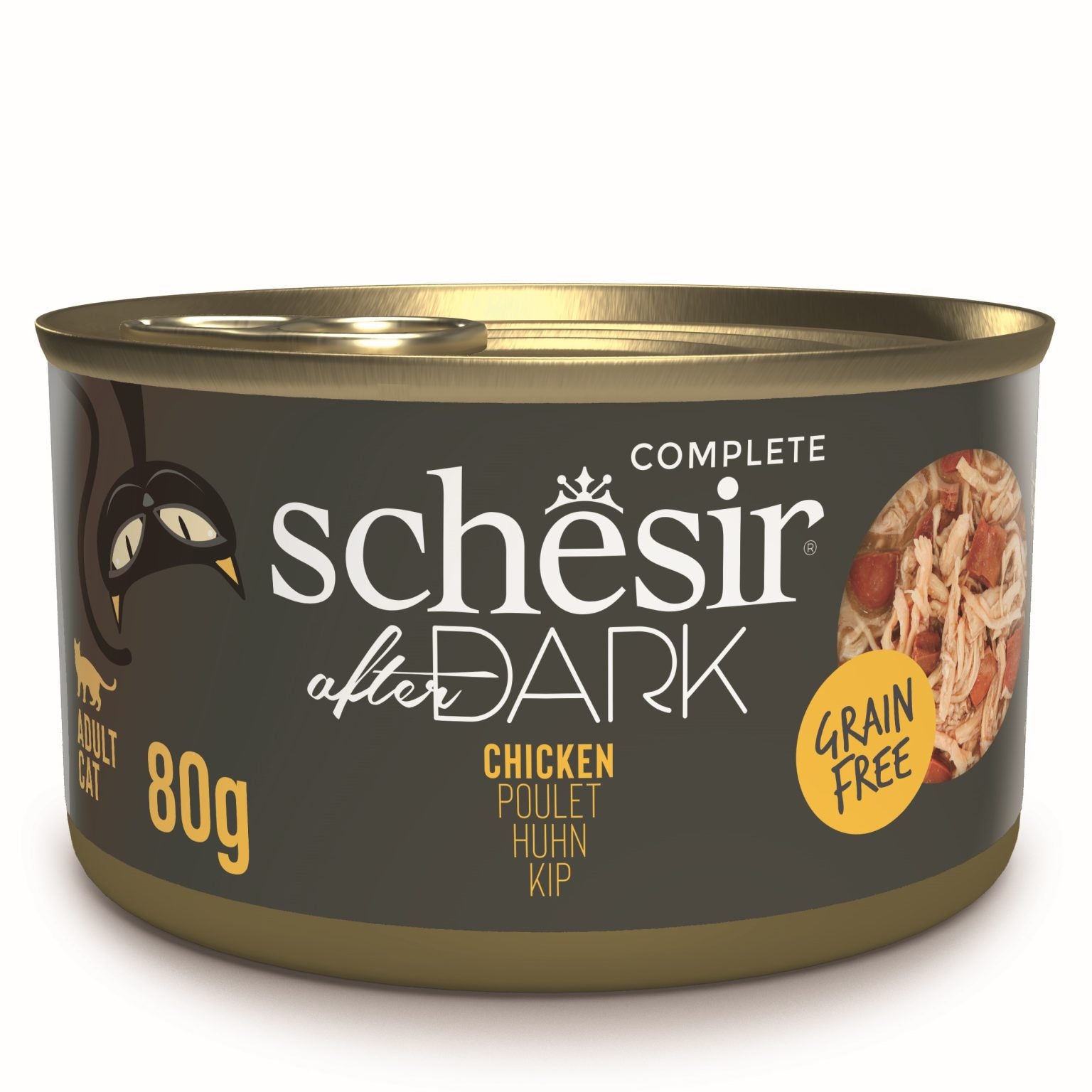 Schesir After Dark Chicken in Broth Wet Cat Food, 80g - Schesir - Kuwait