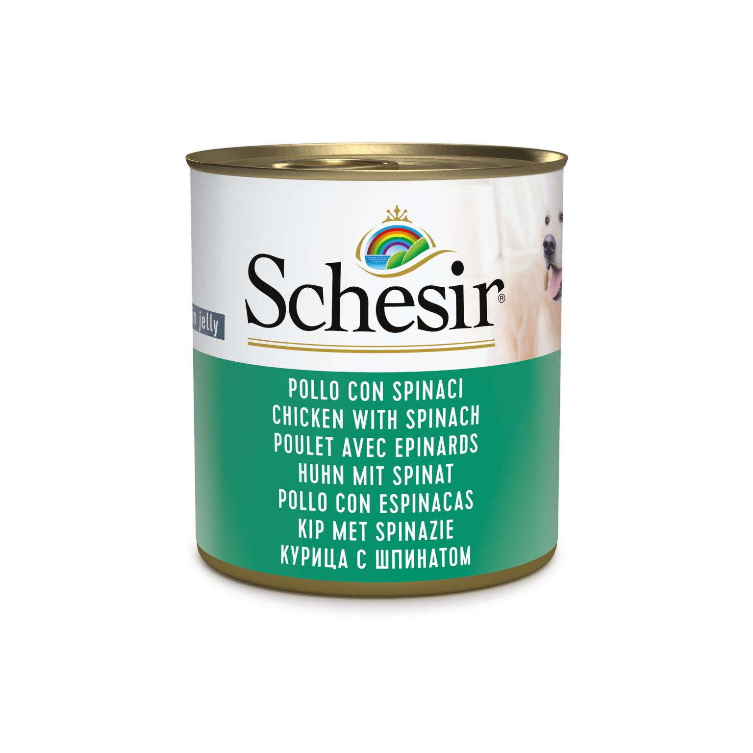 Schesir Chicken with Spinach Wet Dog Food, 285g - Schesir - Kuwait
