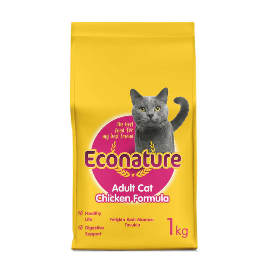 Econature Adult Cat Chicken Formula, 1Kg